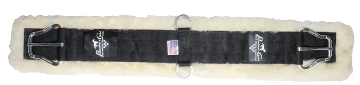 Professional’s Choice Wooled Lambskin Western Cinch, Black