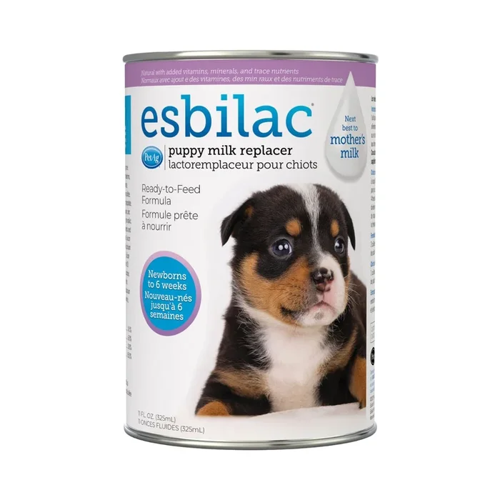 Puppy Milk Replacer Liquid – Esbilac – Dog Newborn Nutrition – 11 oz (Ready to Feed)