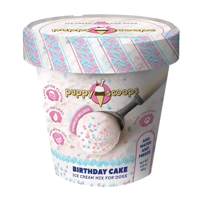 Puppy Scoops Ice Cream Mix – Birthday Cake with Pupfetti Sprinkles