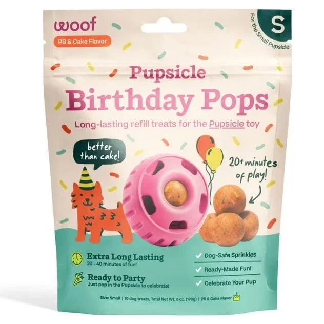 Pupsicle Birthday Pops Dog Treat Refills – Long-Lasting, All-Natural, Festive, Made in USA