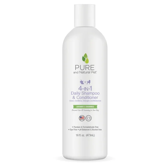 Pure and Natural Pet 4-in-1 Shampoo and Conditioner for Dogs