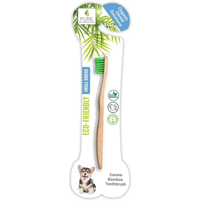 Pure and Natural Pet Bamboo Toothbrush for Small Dogs – Organic Dental Solutions®