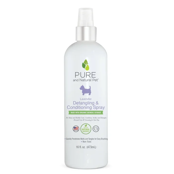 Pure and Natural Pet Detangling and Conditioning Spray for Dogs