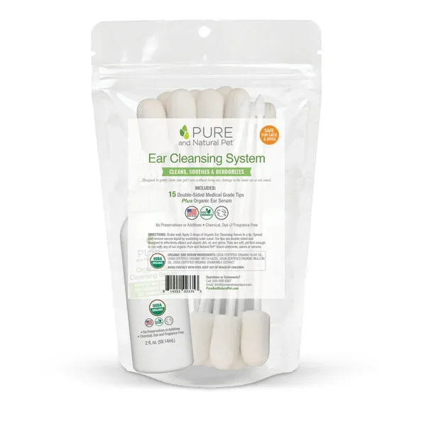 PURE and Natural Pet Organic Ear Cleaning System