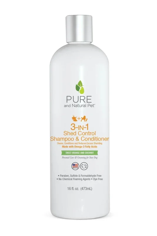 Pure and Natural Shed Control Organic Dog Shampoo & Conditioner