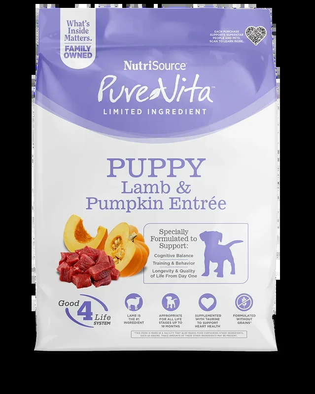Purevita Puppy Lamb & Pumpkin Entrée Dry Dog Food