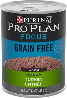 PURINA PRO PLAN Focus Turkey and Rice Canned Puppy Food Case 12/13oz