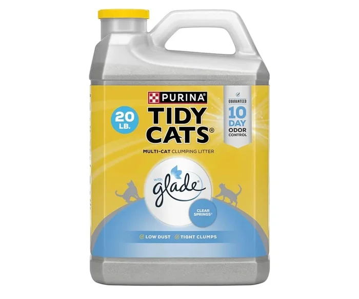 Purina Tidy Cats Clumping Multi Cat Litter, Glade Clear Springs – 20 lb. Jug