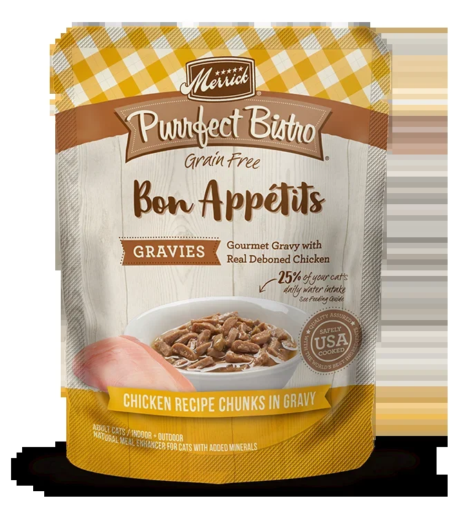 Purrfect Bistro Bon Appétits Chicken Recipe Chunks in Gravy