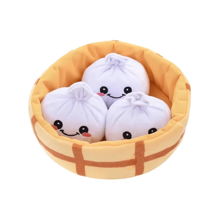 Puzzle Hunter Dog Toy – Food Party – Soup Dumplings
