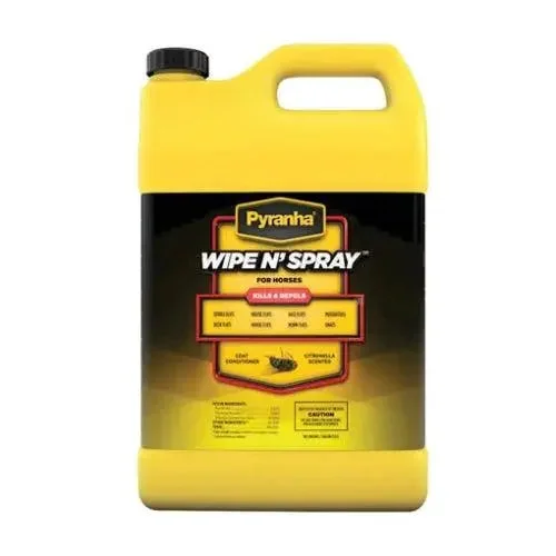 Pyranha Wipe N’ Spray Fly Spray RTU Citronella Scent, 1 Gallon