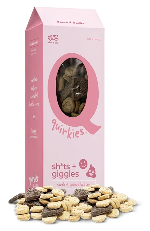Quirkies, Sh*ts + Giggles, Peanut Butter & Carob