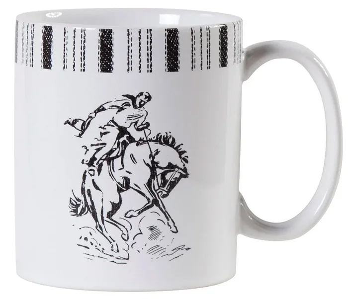 Ranch Life Bronco Mug, Set of 4