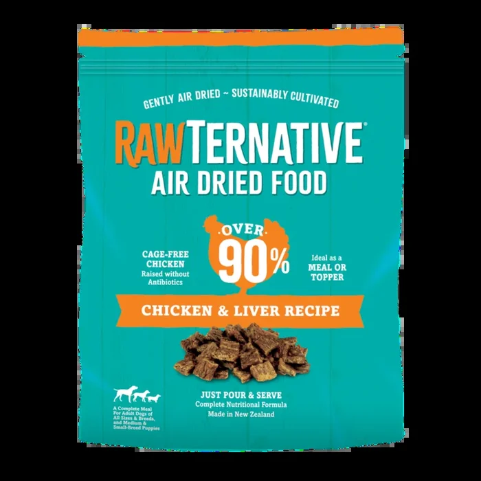 Rawternative Air Dried Raw Dog Food – Chicken – 1lb Bag
