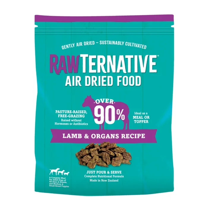 Rawternative Air Dried Raw Dog Food – Lamb – 3lb Bag