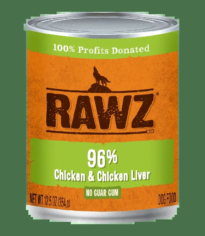 Rawz 96% Chicken & Chicken Liver Dog Food