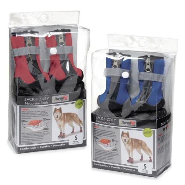 Red Neoprene Dog Boots