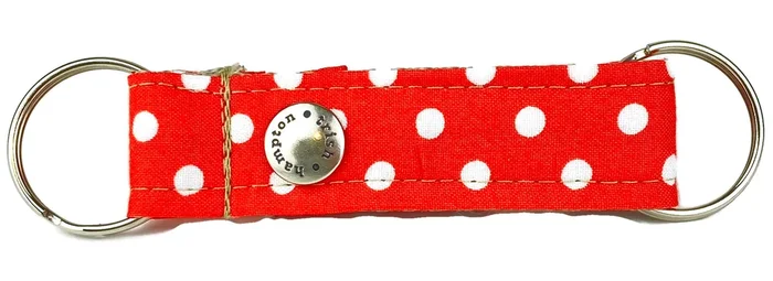 Red/White Polka Dot Snappy Keychain – 508
