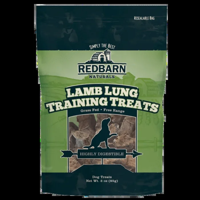 Redbarn Lamb Lung Training Treat, 3-oz
