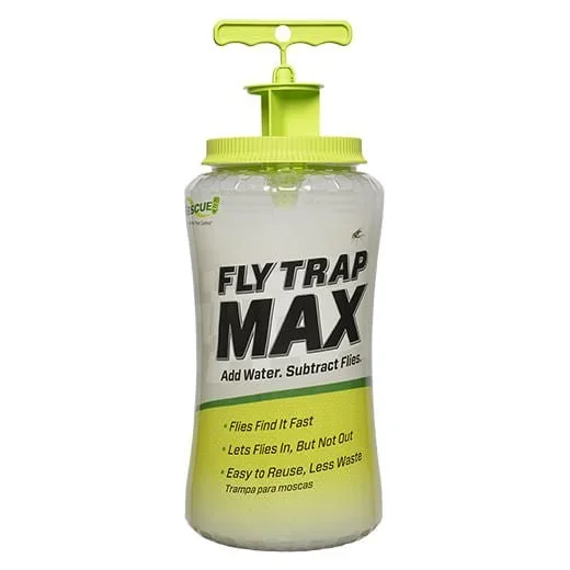RESCUE! Fly Trap Max – Reusable Outdoor Fly Control Trap with Refill Option