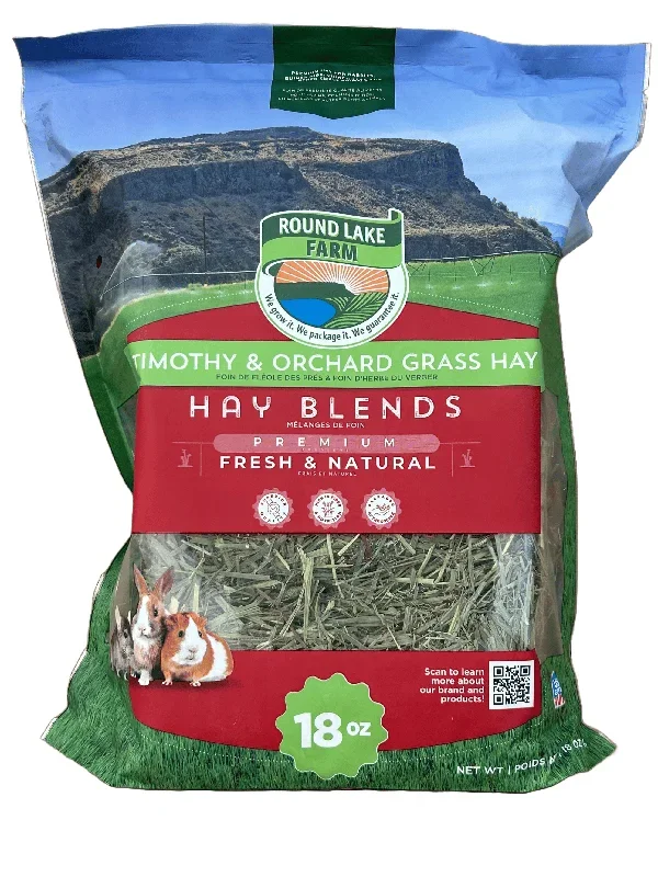 Round Lake Farm Hay Blends Timothy Hay & Orchard Grass Hay for Small Animals