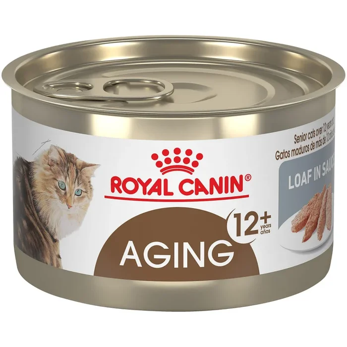 Royal Canin Feline Health Nutrition Aging 12 Loaf In Sauce Canned Cat Food