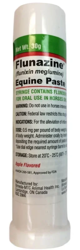 Rx Flunazine (flunixin meglumine) Equine Paste x 30gm tube