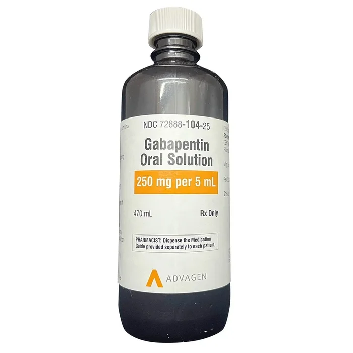 Rx Gabapentin Oral Solution 250mg/5ml for Dogs – Pain Relief, Arthritis & Seizure Support, 470ml