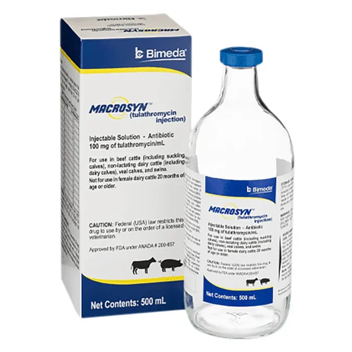 Rx Macrosyn (tulathromycin) Injection for Swine & Cattle