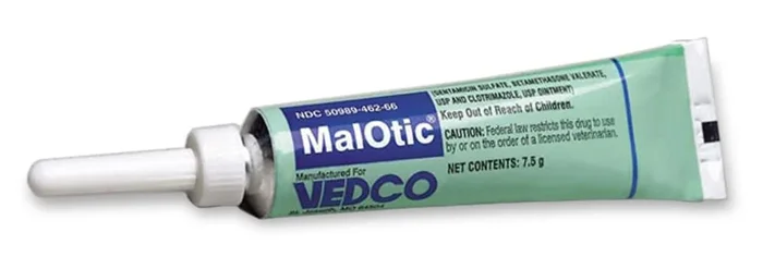 Rx MalOtic (gentamicin-betamethasone-clotrimazole) Ointment for Dogs