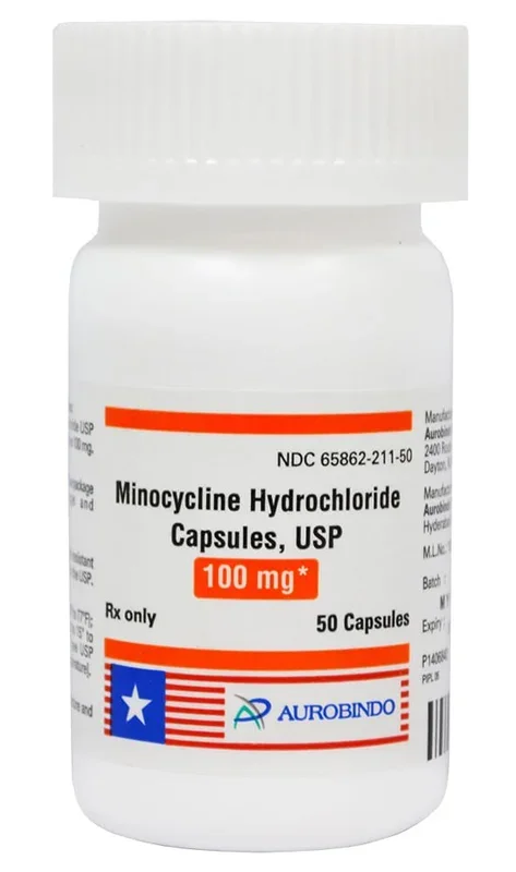 Rx Minocycline (Generic) Capsules, 100mg