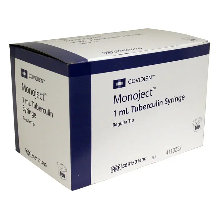 Rx Monoject Syringe, 1 cc TB, Box of 100