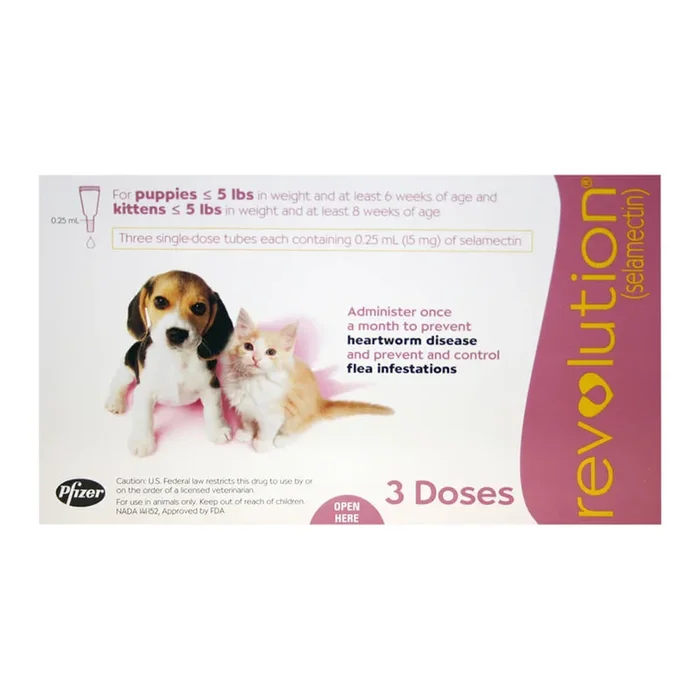 Rx Revolution (selamectin) for Puppies & Kittens (0-5lbs)