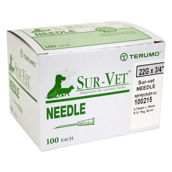 Rx Terumo SUR-VET Veterinary Needles, 100 Count