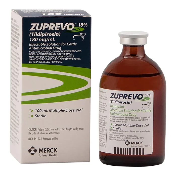 Rx Zuprevo 18% (tildipirosin) Injectable Solution for Cattle