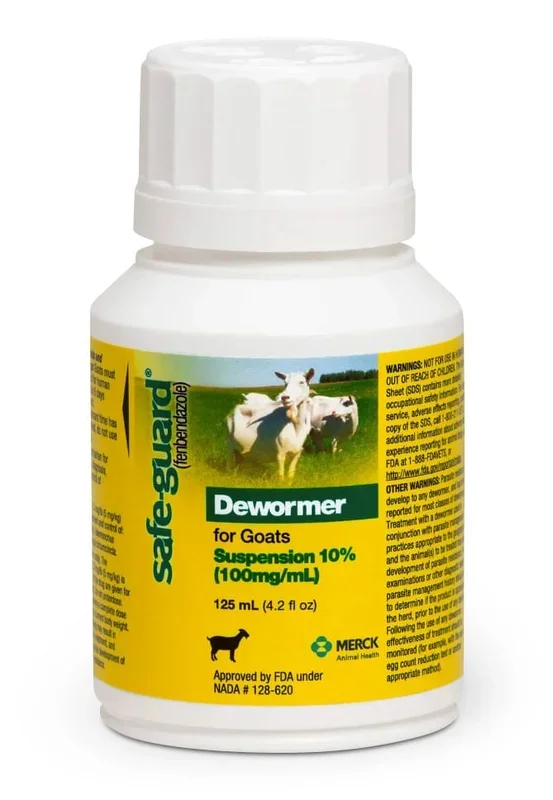 Safe-Guard Goat Dewormer (10% Suspension), 125 mL