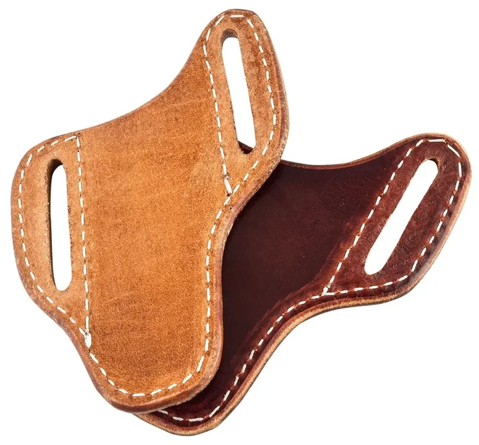 San Saba Leather Pancake Angled Knife Sheath