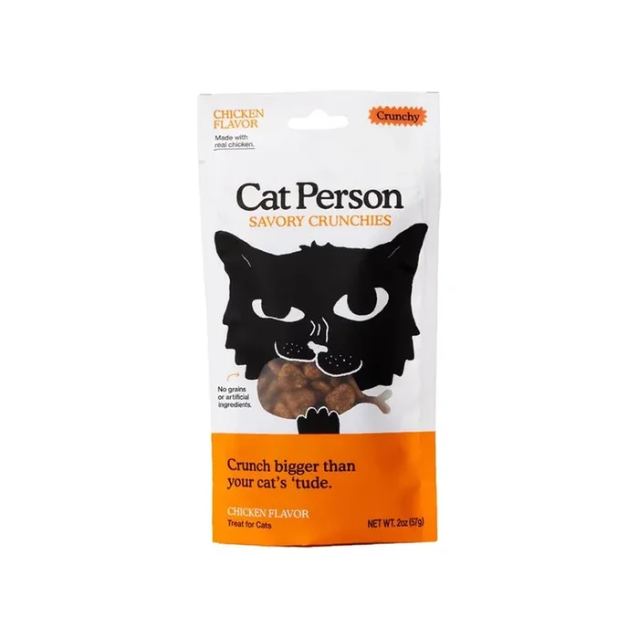 Savory Chicken Grain-Free Crunchy Cat Treats 2oz