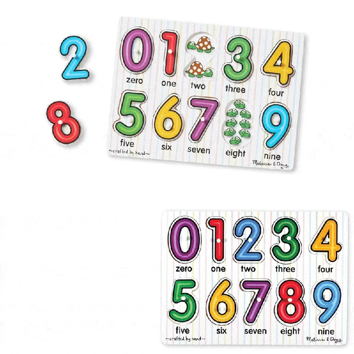 See-Inside Numbers Peg Puzzle
