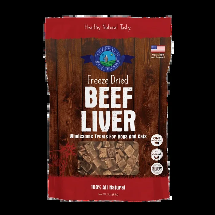 Shepherd Boy Farms Beef Liver Freeze Dried Treats