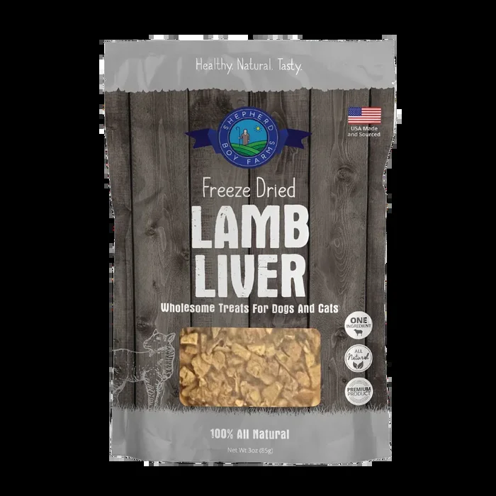 Shepherd Boy Farms Lamb Liver Raw Freeze Dried Dog Treats
