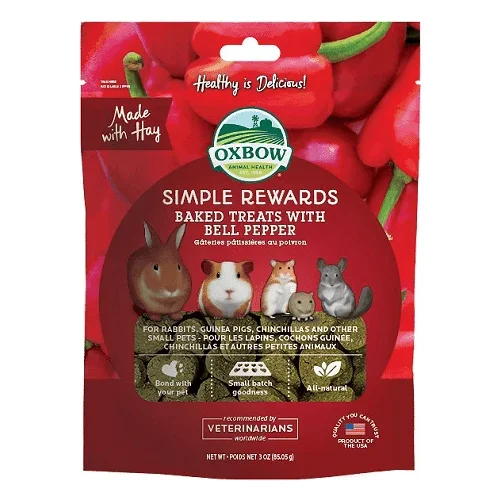 Simple Rewards – Small Animal Treat – Baked with Bell Pepper – 3 oz