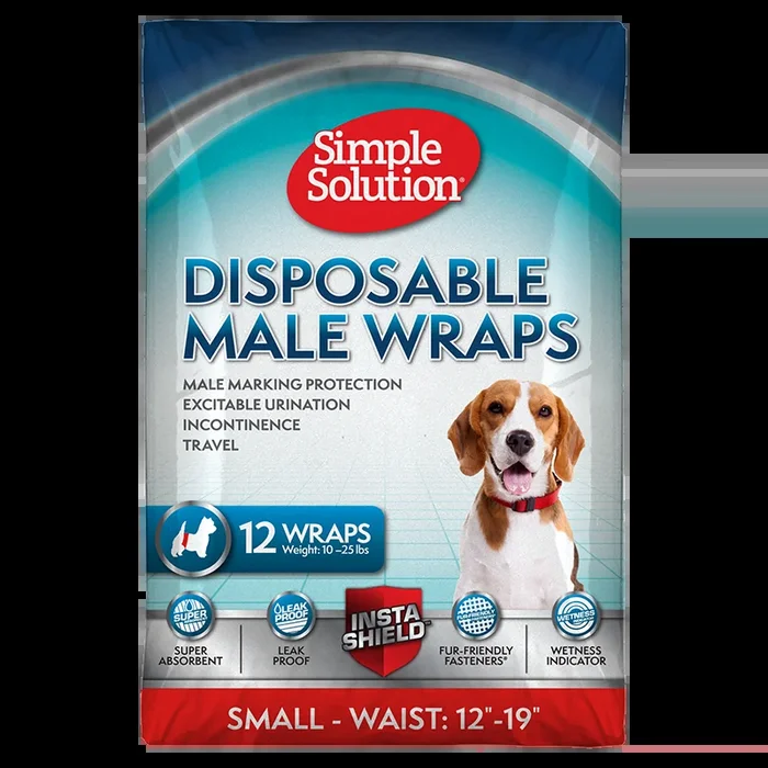 Simple Solution Disposable Male Dog Wraps