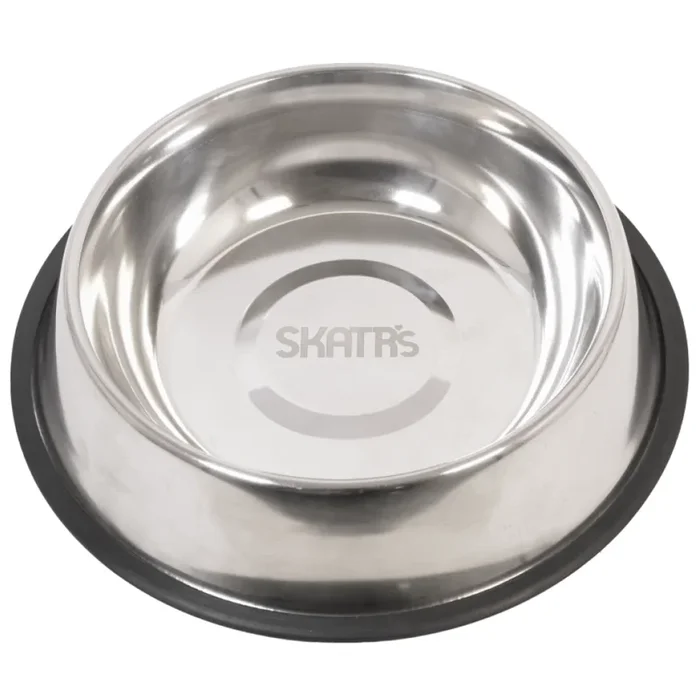 Skatrs Anti Skid Stainless Steel Bowl for Dogs and Cats (1400mL)
