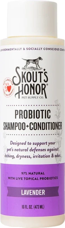 Skout’s Honor Dog Probiotic Shampoo & Conditioner, Lavender