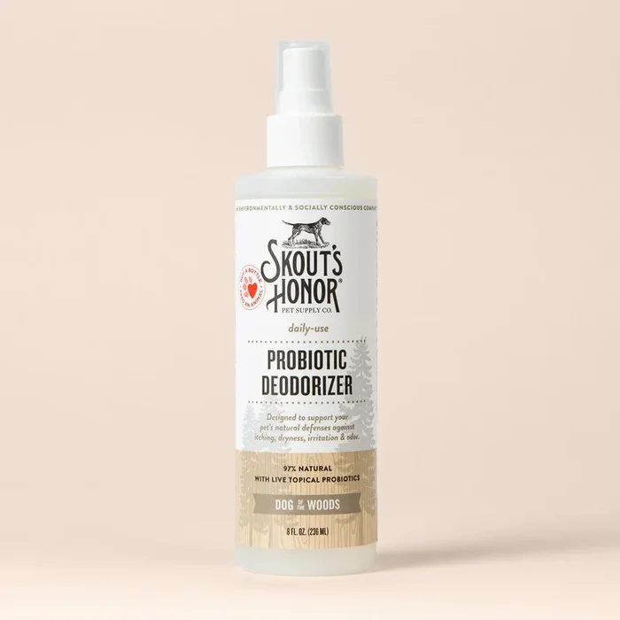 Skout’s Honor Probiotic Dog Of The Woods (Sandalwood Vanilla) Deodorizer 8-oz, For Dogs & Cats