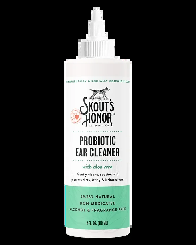 Skout’s Honor Probiotic Ear Cleaner for Dogs & Cats 4oz