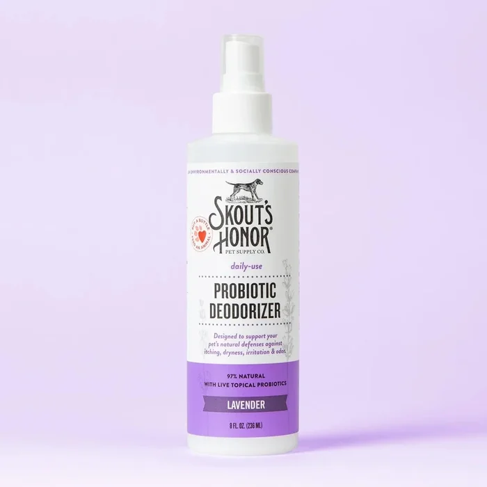 Skout’s Honor Probiotic Lavender Deodorizer 8-oz, For Dogs & Cats