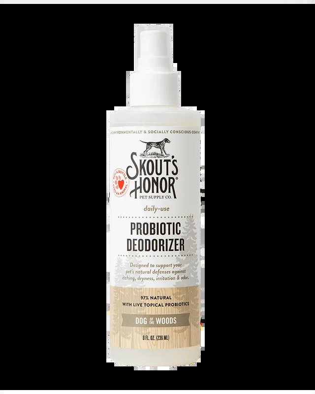 Skout’s Honor Probiotic Deodorizer for Dogs & Cats – Dog of the Woods 8oz