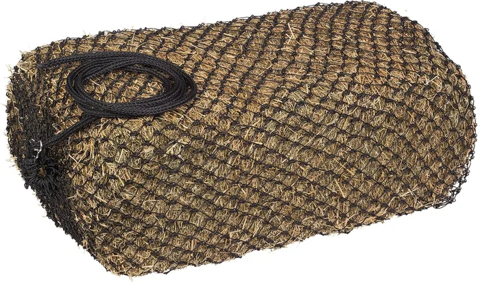 Slow Feed Square 2×2 Hay Bale Bag, Black